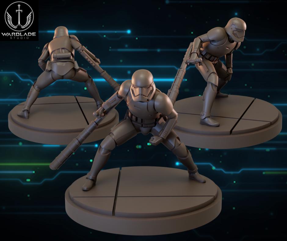 2 x first order troopers proxy star wars legion shatterpoint compatible warblade