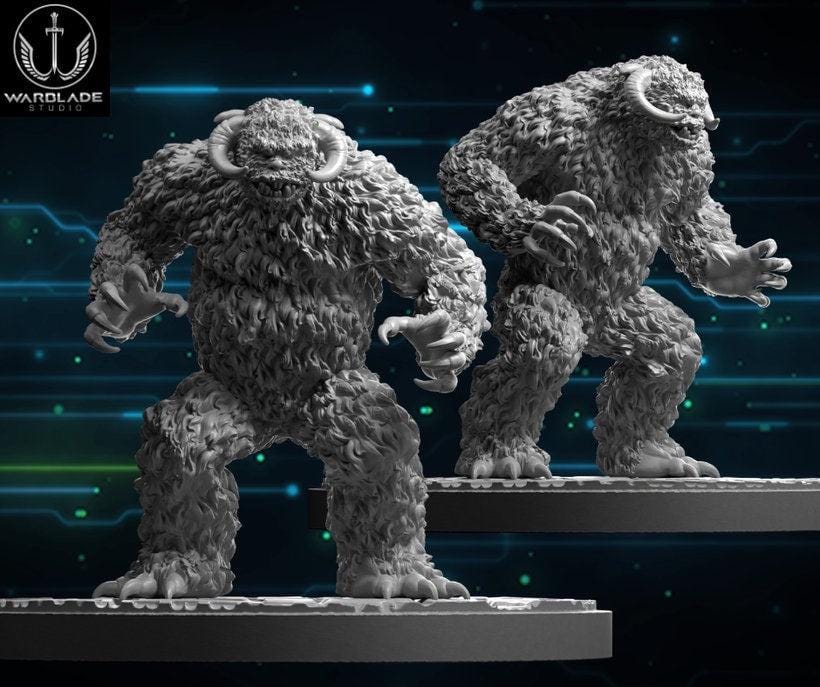 Wampa 1 proxy - star wars legion shatterpoint compatible warblade