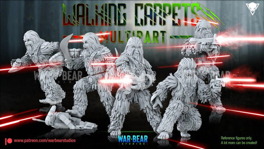 6 wookie troops star wars rpg legion shatterpoint compatible - war bear