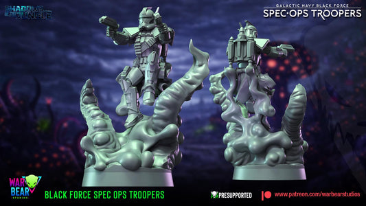 3 black force specops troopers star wars legion rpg shatterpoint compatible war bear