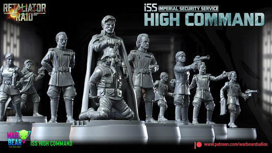 Iss high command officers (imperial security services) star wars rpg legion shatterpoint compatible - war bear