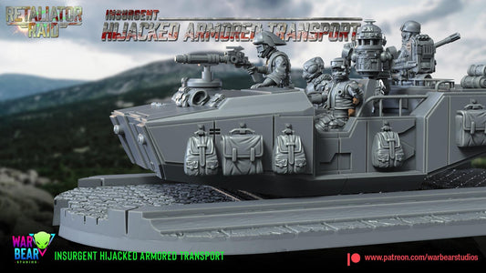 Insurgent (rebel) hijacked armored transport star wars legion rpg shatterpoint compatible warbear