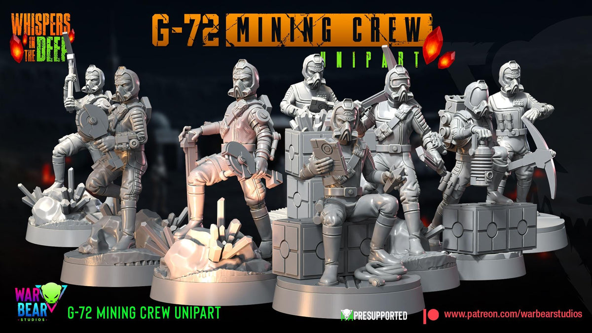16 x g-72 mining crew proxy star wars legion shatterpoint compatible warbear