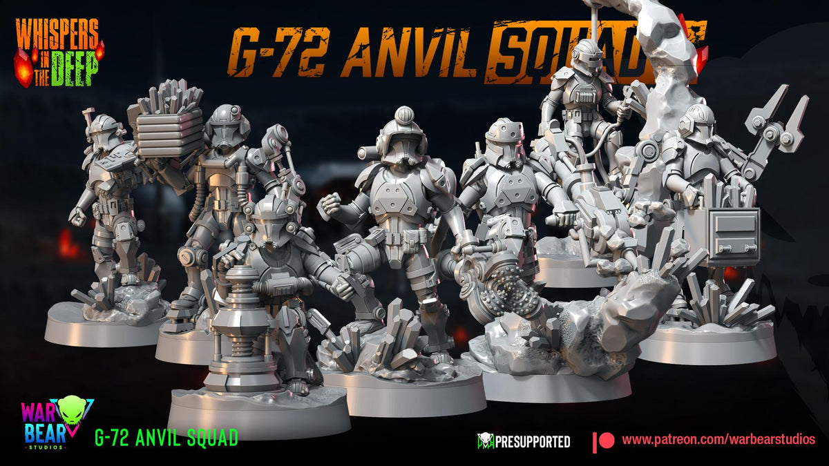 7x g-72 anvil trooper squad star wars legion rpg shatterpoint war bear