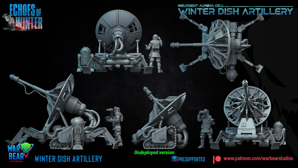 Rebel winter dish artillery star wars legion rpg shatterpoint compatible war bear