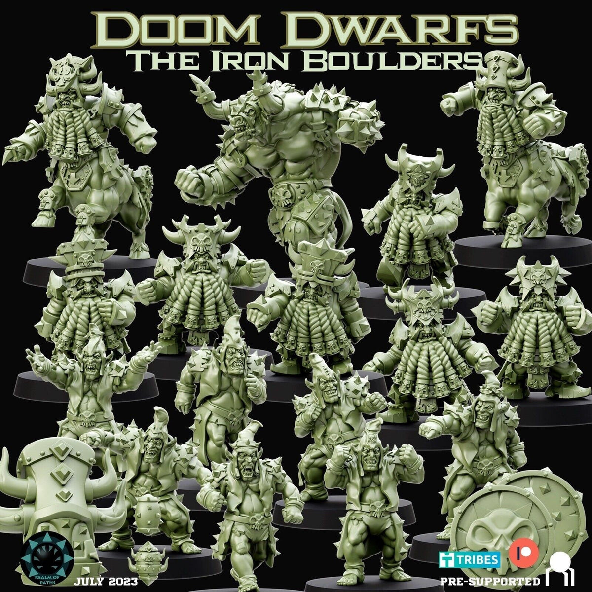 Chaos Dwarf ‘The Iron Boulders’ Fantasy Football Team - ROP