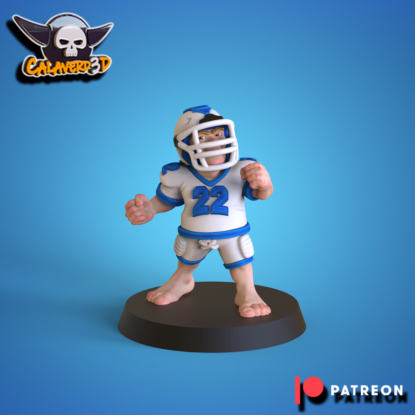 Human American Style Fantasy Football Team - Calaverd