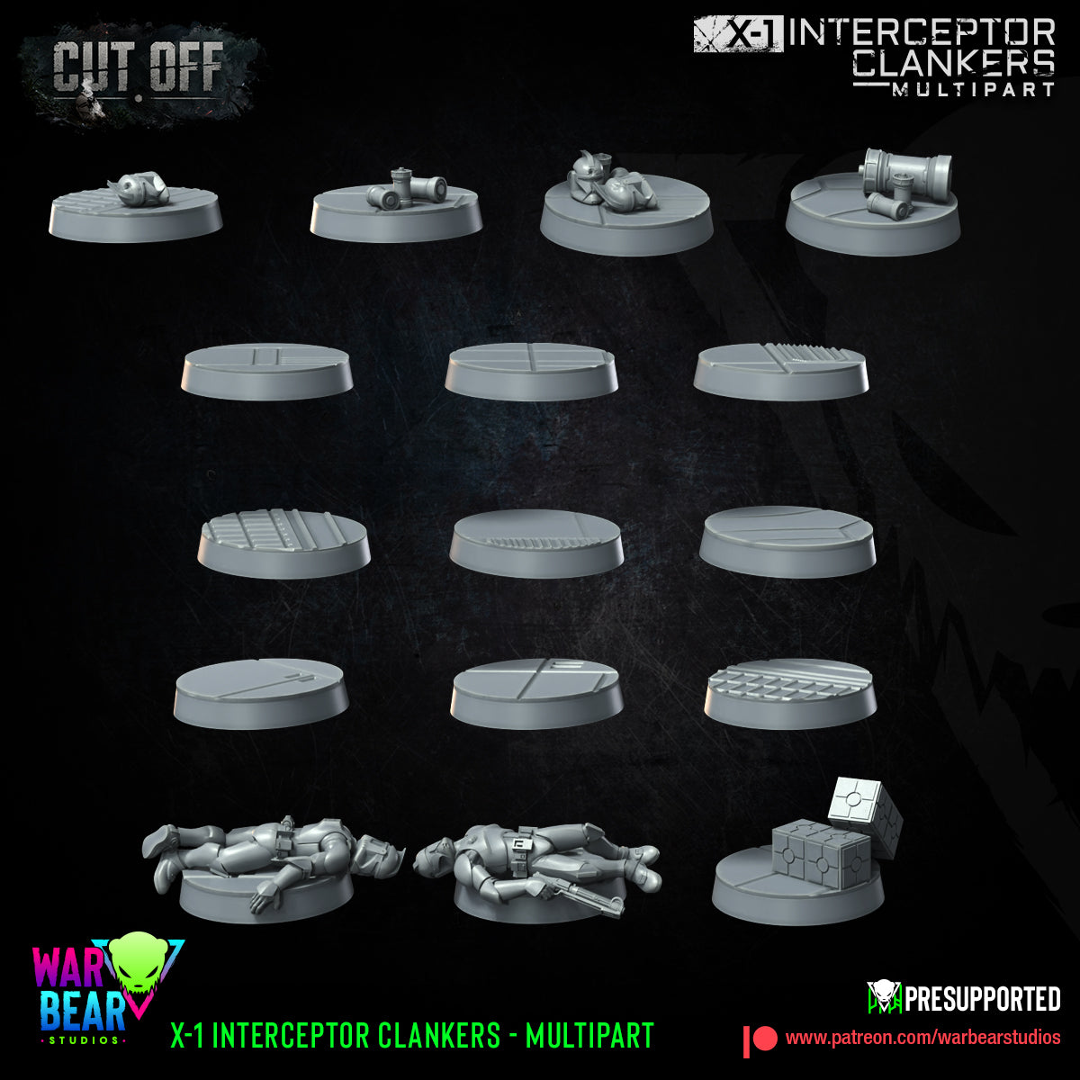 8 x Interceptor-Clanker Droids Star Wars legion shatterpoint compatible warbear