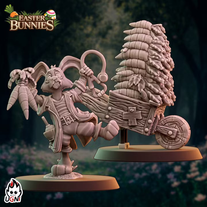 Apothecary + Wheelbarrow - Easter Bunnies - Fantasy Football star player UGNI