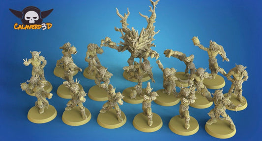 Wood Elves Fantasy Football team - Calaverd3D