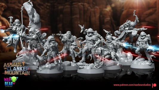 10 Clone Troop specialists Star Wars Legion RPG Shatterpoint compatible War Bear