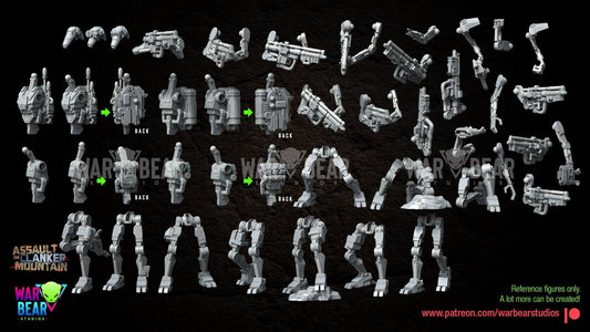 10 Clanker Droids Star Wars Legion RPG Shatterpoint compatible War Bear