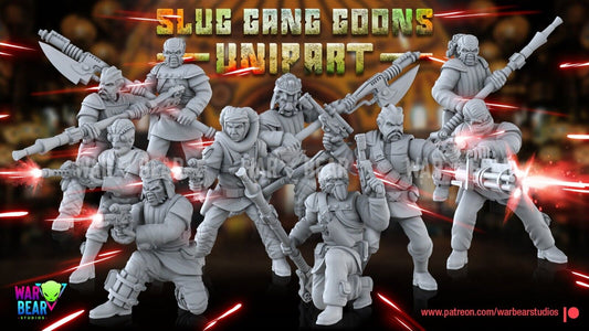 10 Hutt Slug Gang Goons Star Wars Legion RPG Shatterpoint compatible War Bear