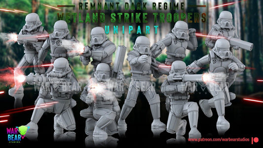 10 Imp Swamp Strike Troop Star Wars Legion RPG Shatterpoint compatible War Bear