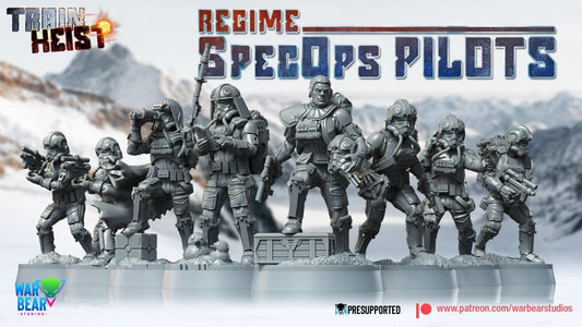 6x Imp SpecOps Pilots Star Wars RPG Legion Shatterpoint compatible - War Bear