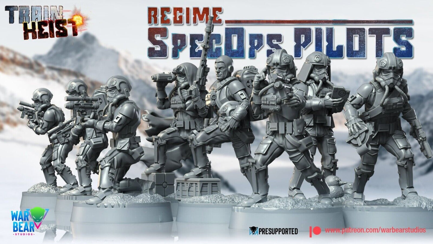 6x Imp SpecOps Pilots Star Wars RPG Legion Shatterpoint compatible - War Bear