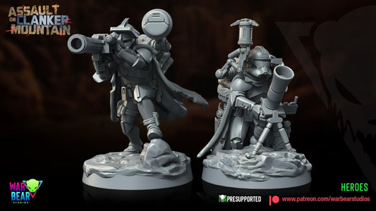 2 Clone Troop Heavy Weap Star Wars RPG Legion Shatterpoint compatible  War Bear