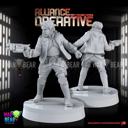 3 Alliance Operative Katar Star Wars RPG Legion Shatterpoint compatible War Bear