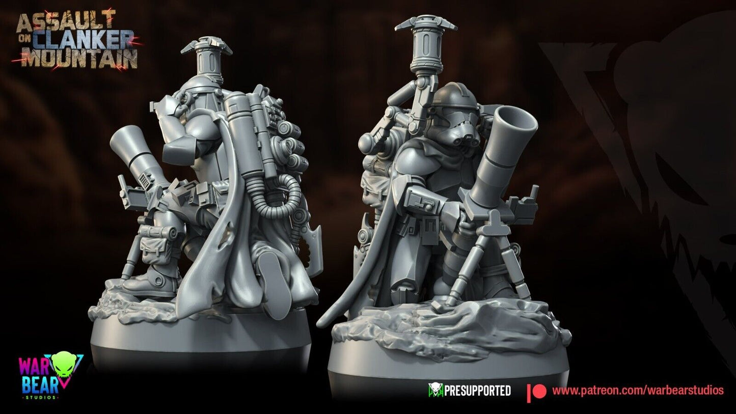 2 Clone Troop Heavy Weap Star Wars RPG Legion Shatterpoint compatible  War Bear