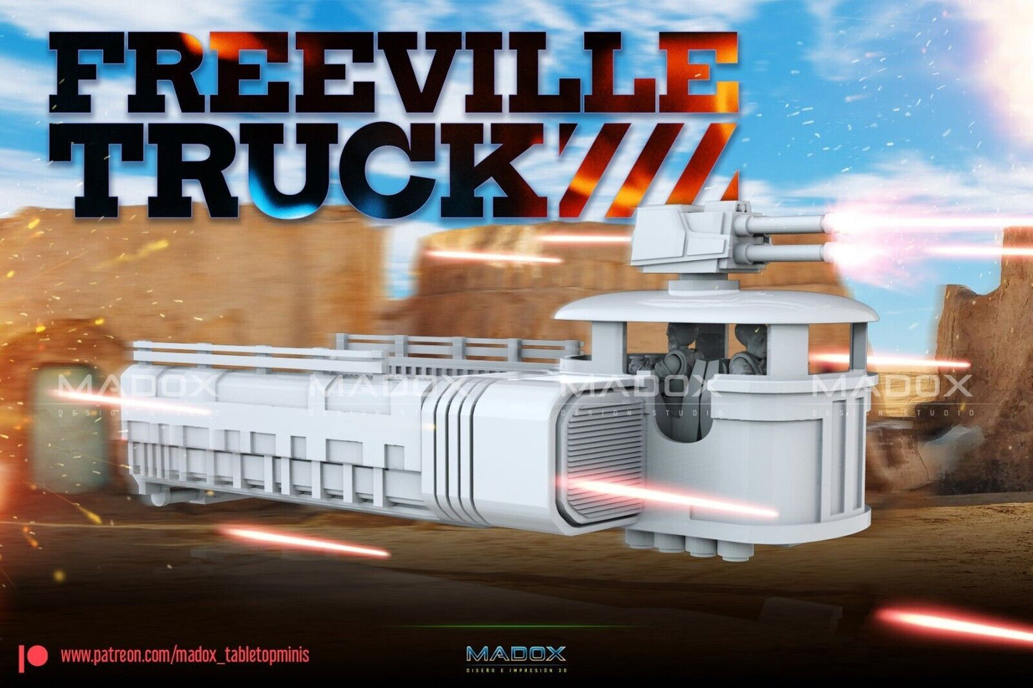 Freeville Truck Star Wars RPG Legion Shatterpoint compatible - War Bear
