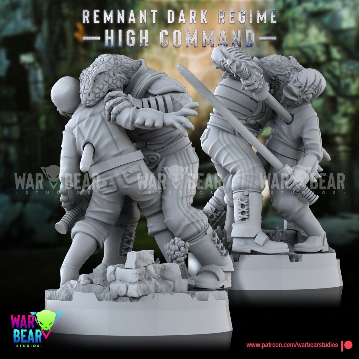 3 Sith Trandoshan  Star Wars RPG Legion Shatterpoint compatible  War Bear