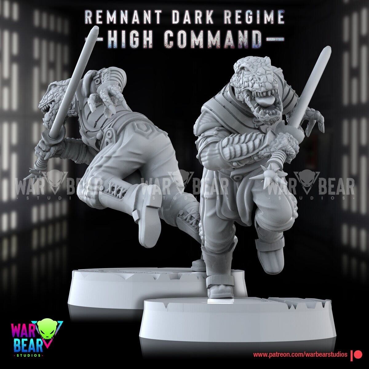 3 Sith Trandoshan  Star Wars RPG Legion Shatterpoint compatible  War Bear