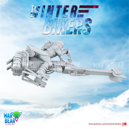 4 Inp Winter Snow Speeders Star Wars RPG Legion Shatterpoint compatible War Bear