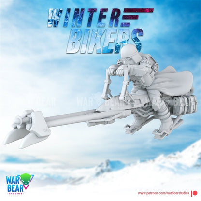 4 Inp Winter Snow Speeders Star Wars RPG Legion Shatterpoint compatible War Bear