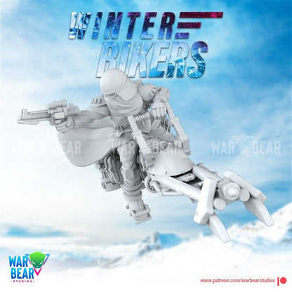 4 Inp Winter Snow Speeders Star Wars RPG Legion Shatterpoint compatible War Bear