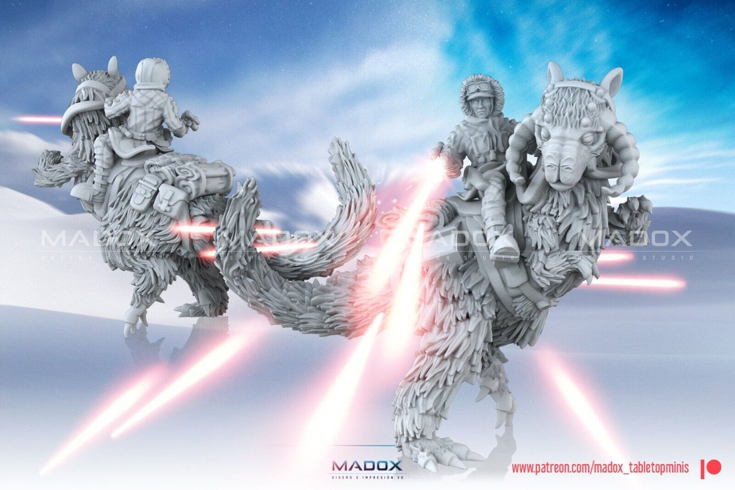 4 Tauntaun Rider Han/Luke Rider Star Wars Legion Shatterpoint compatible WarBear