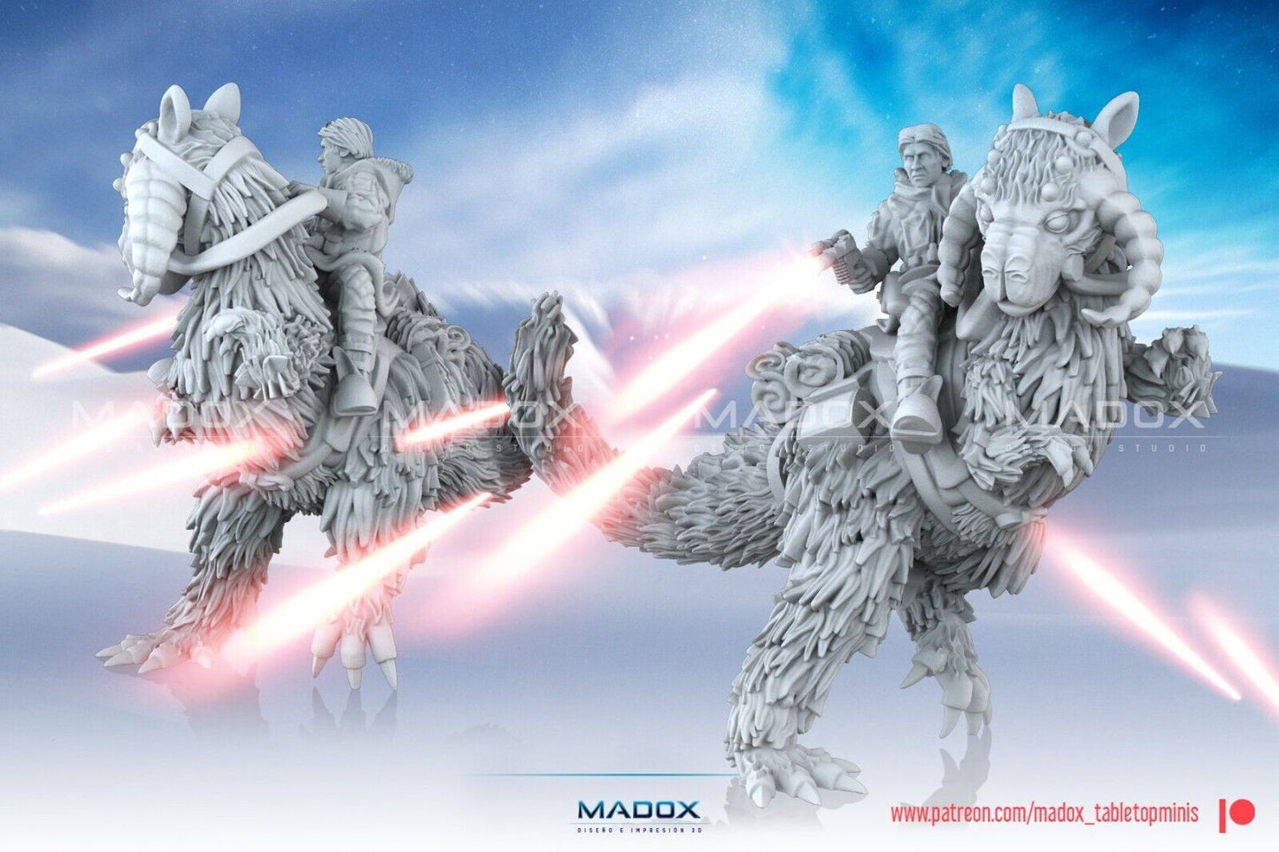 4 Tauntaun Rider Han/Luke Rider Star Wars Legion Shatterpoint compatible WarBear