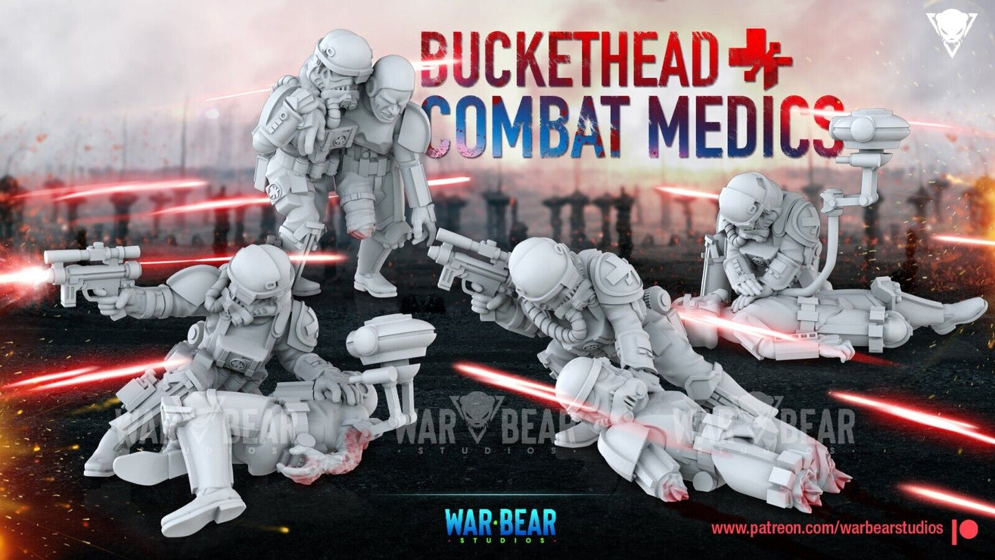4 Imperial Trooper combat Medic Star Wars Legion Shatterpoint compatible WarBear