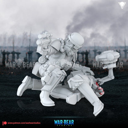 4 Imperial Trooper combat Medic Star Wars Legion Shatterpoint compatible WarBear