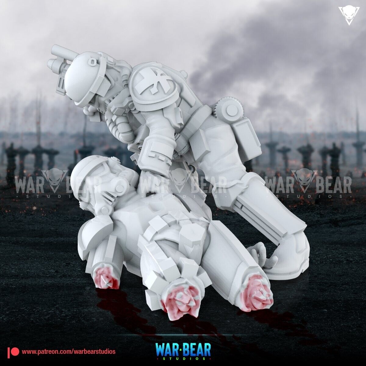 4 Imperial Trooper combat Medic Star Wars Legion Shatterpoint compatible WarBear