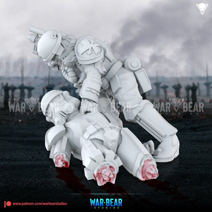 4 Imperial Trooper combat Medic Star Wars Legion Shatterpoint compatible WarBear
