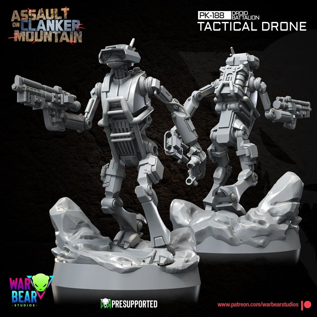 4 Mountain Tactical Droid Star Wars Legion Shatterpoint compatible War Bear