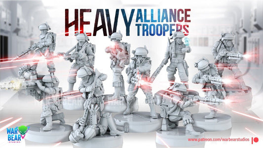 10 Rebel Heavy Troops Star Wars Legion RPG Shatterpoint compatible War Bear