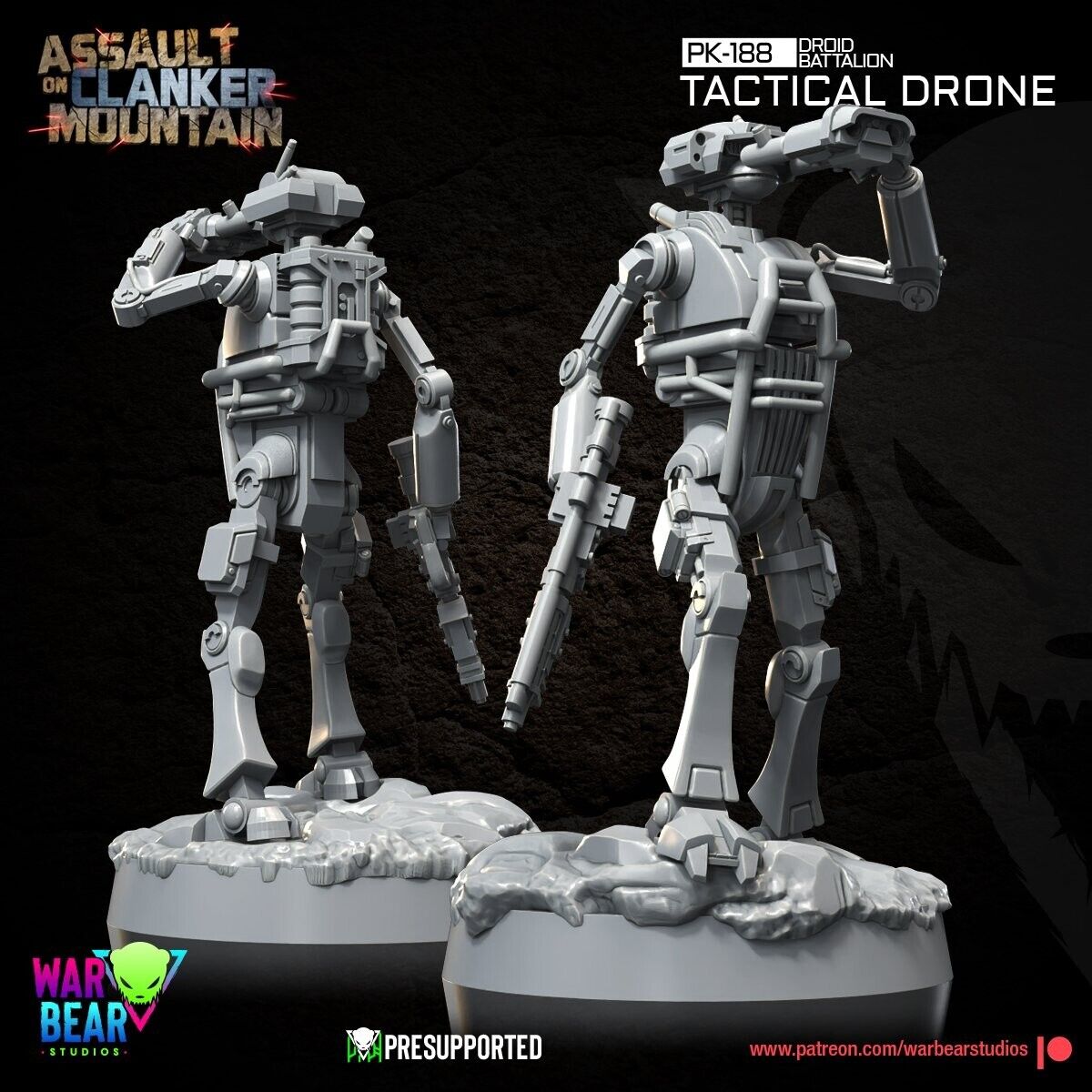 4 Mountain Tactical Droid Star Wars Legion Shatterpoint compatible War Bear