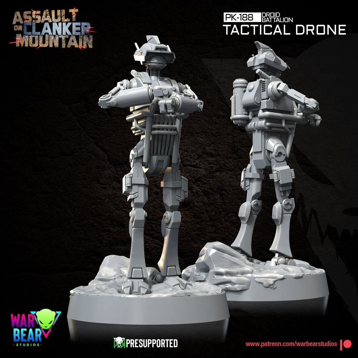 4 Mountain Tactical Droid Star Wars Legion Shatterpoint compatible War Bear