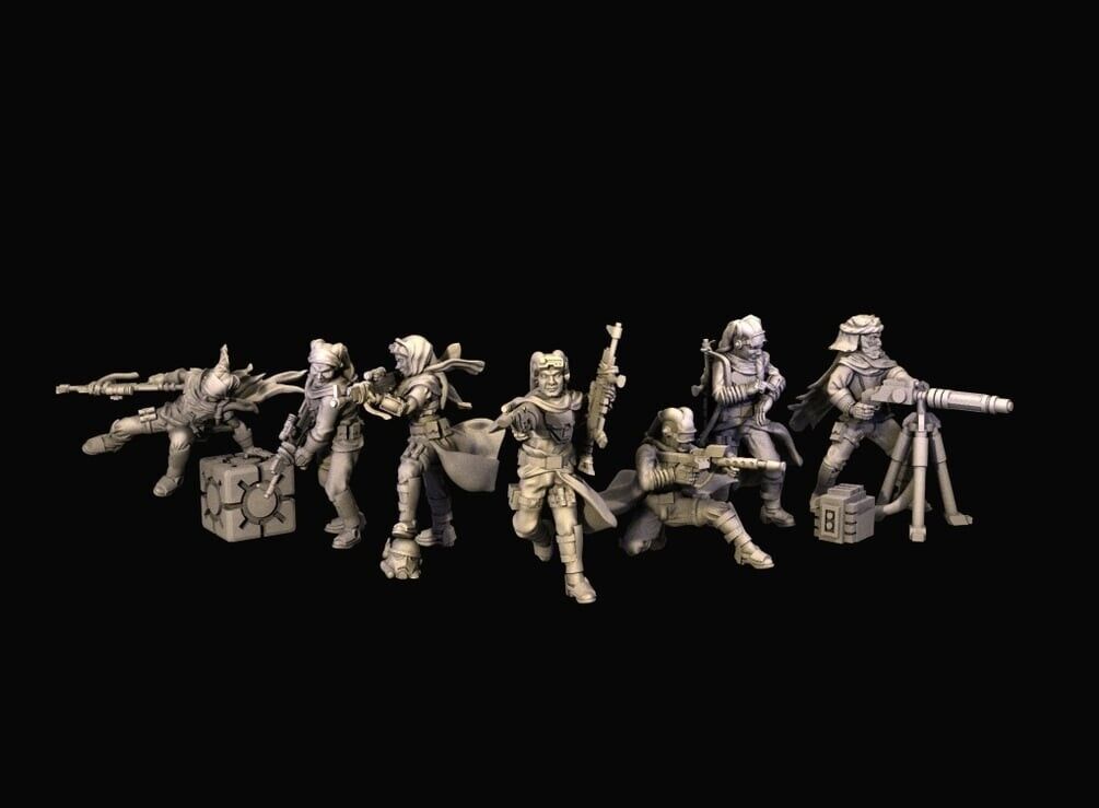 7 Twilek Desert Troops Star Wars RPG Legion Shatterpoint compatible War Bear