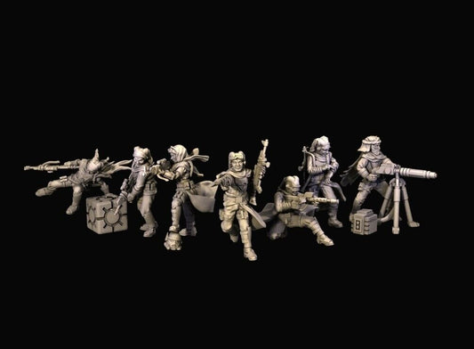 7 Twilek Desert Troops Star Wars RPG Legion Shatterpoint compatible War Bear