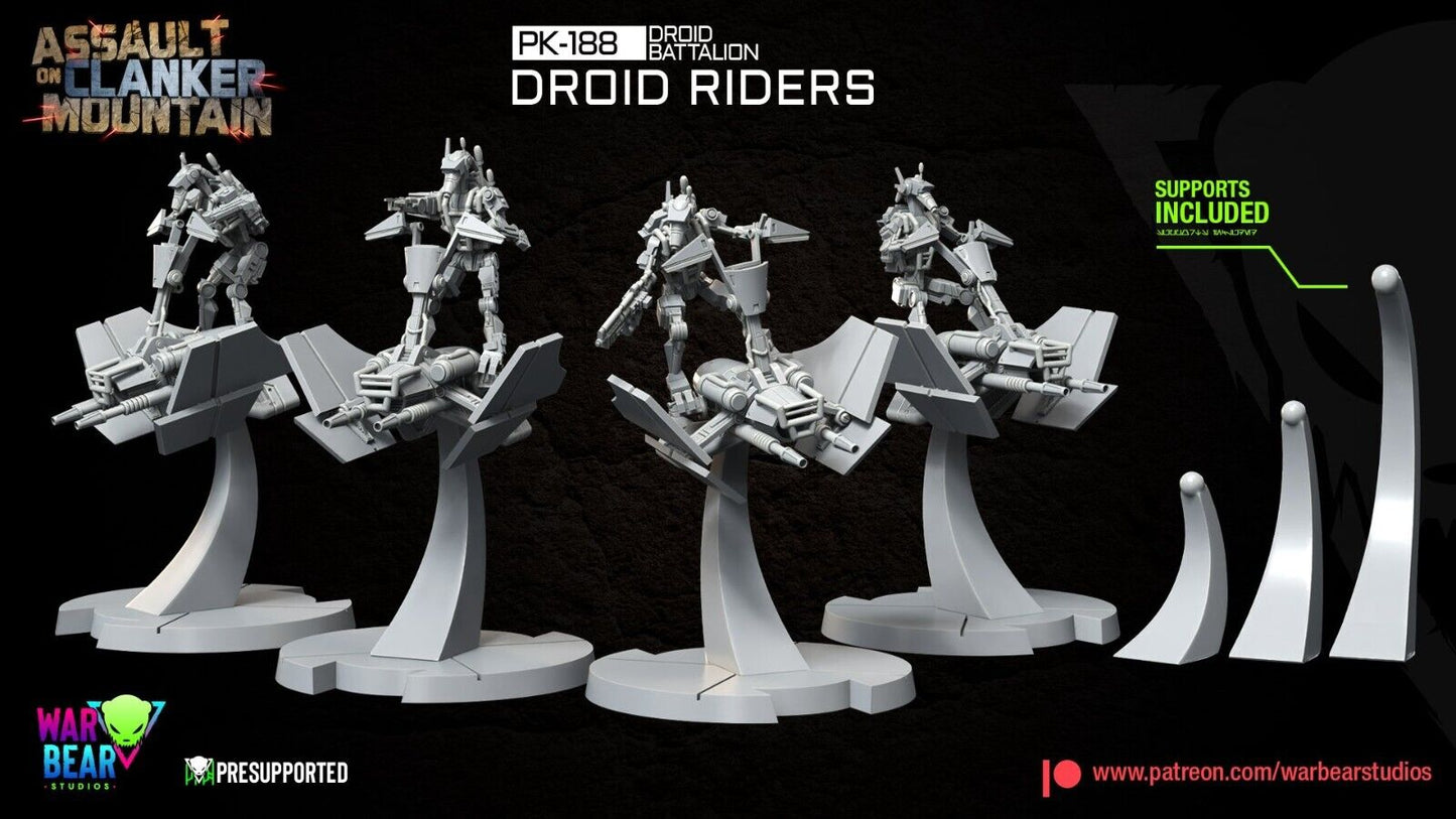 4 Mountain Droid Speeders Star Wars RPG Legion Shatterpoint compatible  War Bear