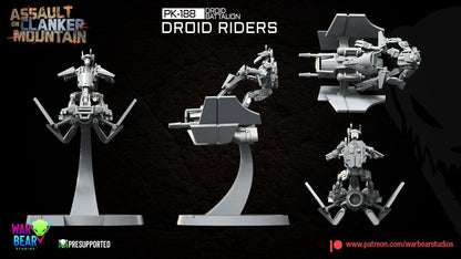 4 Mountain Droid Speeders Star Wars RPG Legion Shatterpoint compatible  War Bear