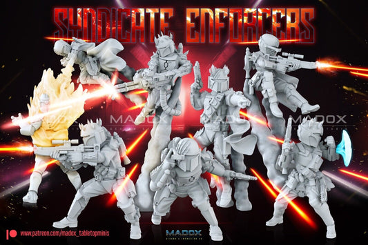 10 Mandalorian Commandos Star Wars Legion RPG Shatterpoint compatible War Bear