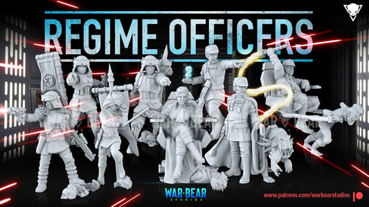 10 Imperial Officers Star Wars Legion RPG Shatterpoint compatible War Bear