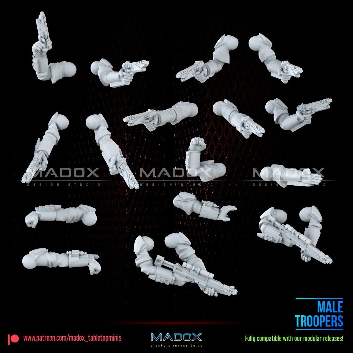10 Mandalorian Commandos Star Wars Legion RPG Shatterpoint compatible War Bear