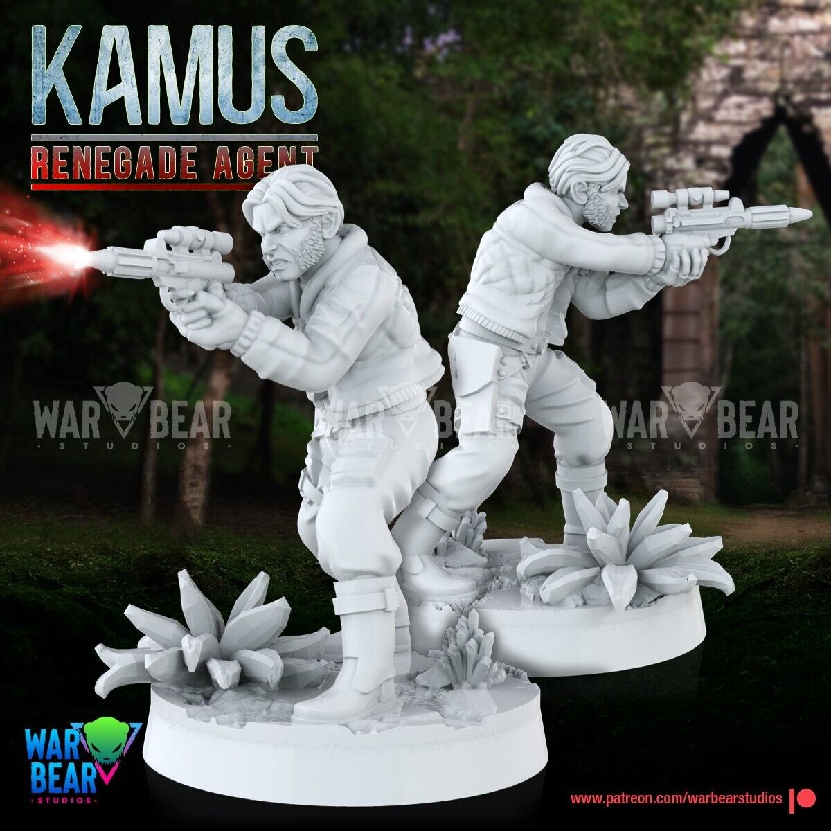 3 Kamus Renegade Agent Star Wars RPG Legion Shatterpoint compatible War Bear
