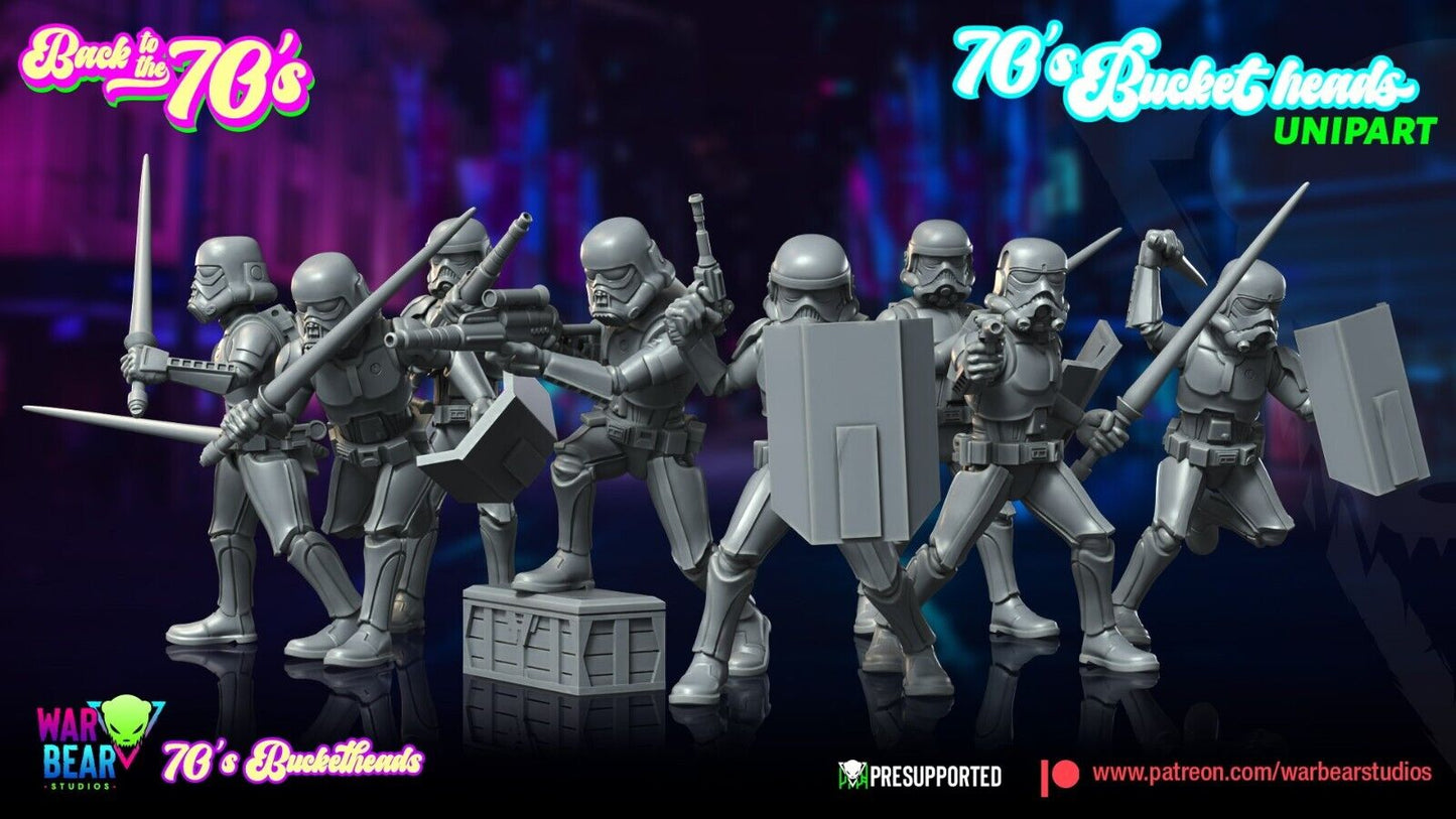 8 70's Imperial Troopers Star Wars RPG Legion Shatterpoint compatible - War Bear