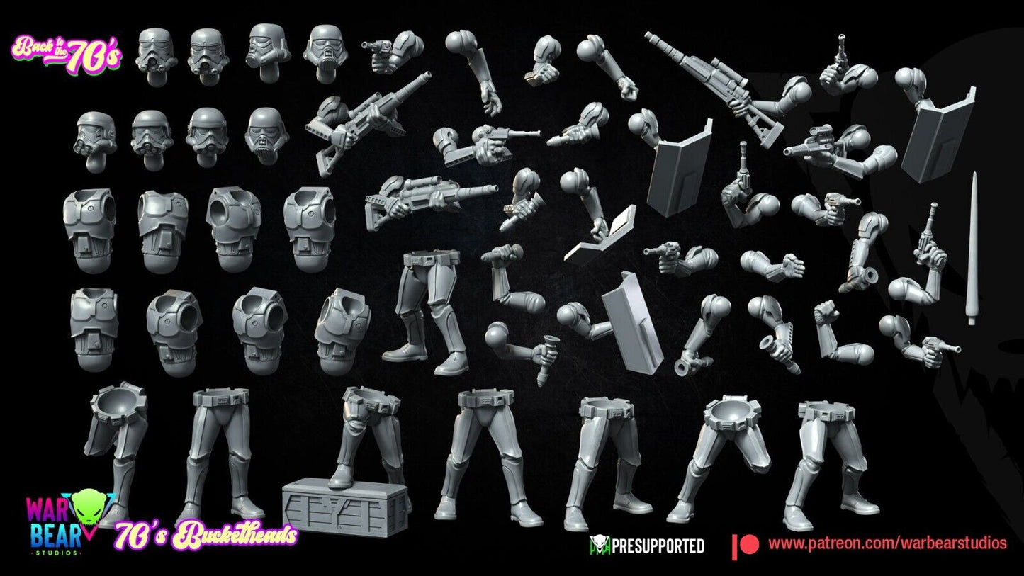 8 70's Imperial Troopers Star Wars RPG Legion Shatterpoint compatible - War Bear