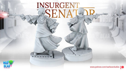 2 Mon Mothma Senator Agent Star Wars RPG Legion Shatterpoint compatible War Bear